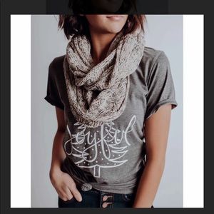 Minimalist Style Multi-Knit Infinity Scarf